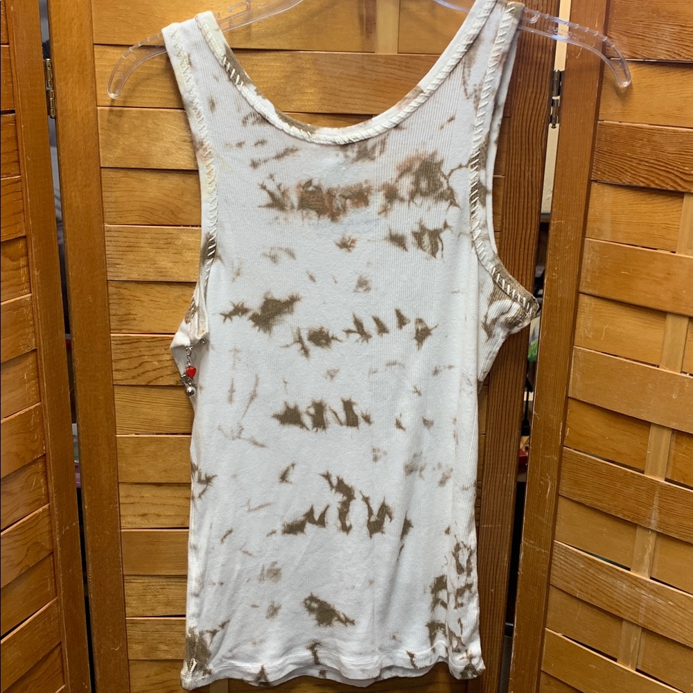 TWISTED HEART Embellished Heart Tie-Dye Tank Top- NWT Deadstock - Picture 9 of 11